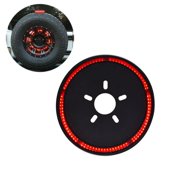 LABLT Spare Tire Brake Light LED Third Brake Light Lamp Ring for Jeep Wrangler JK LJ YJ CJ 1986-2019