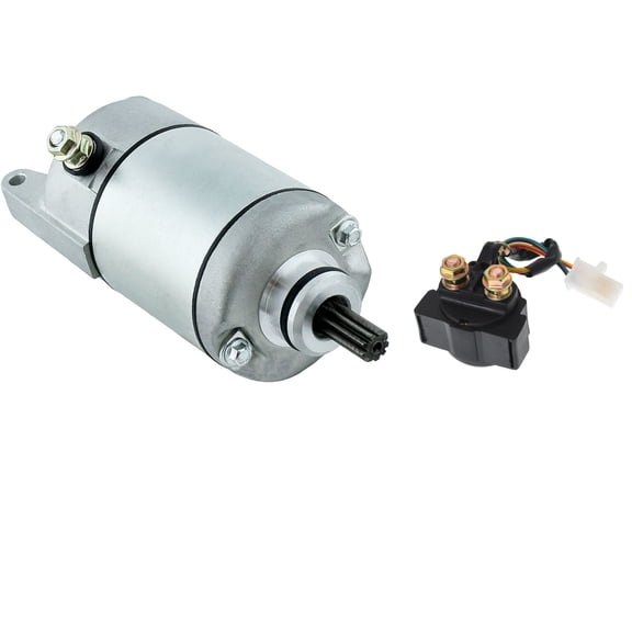 LABLT Starter Motor & Relay Solenoid Replacement for 1987-2004 Yamaha Warrior 350 YFM350X