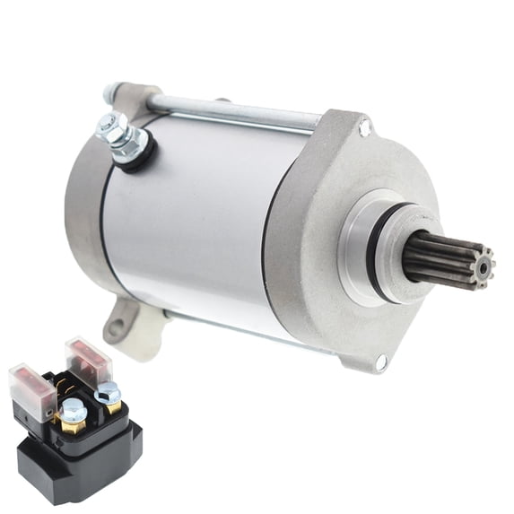 LABLT Starter Motor & Relay Solenoid Replacement for 2002-2008 Yamaha Grizzly 660 YFM660