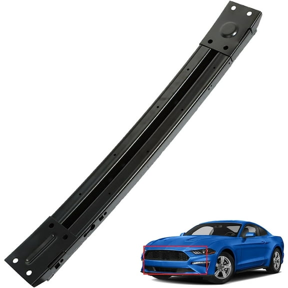 LABLT Steel Front Bumper Reinforcement Face Bar Black Replacement for 2015-2021 Mustang