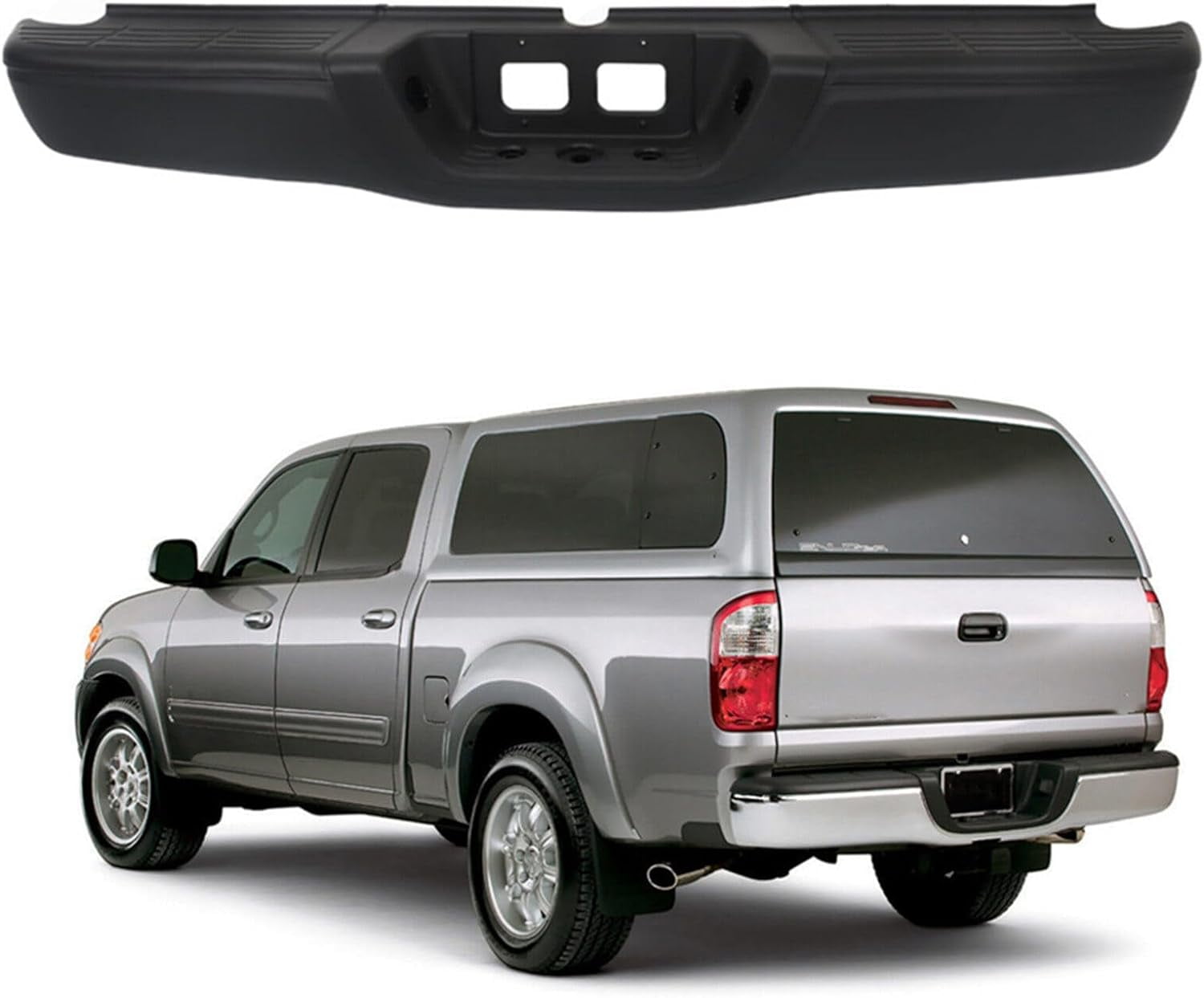 LABLT Steel Rear Step Bumper Assembly Replacement for Toyota Tundra 2000-2006 TO1103108