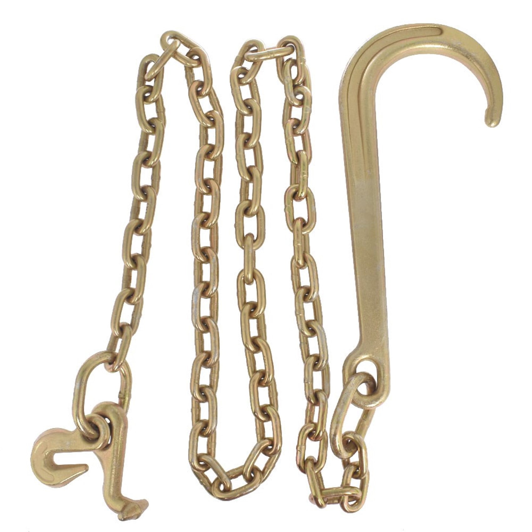 Labwork 5/16 X 6 FT Grade 70 Tow Chain With J Hook & T Hook - Recovery Wrecker Chain