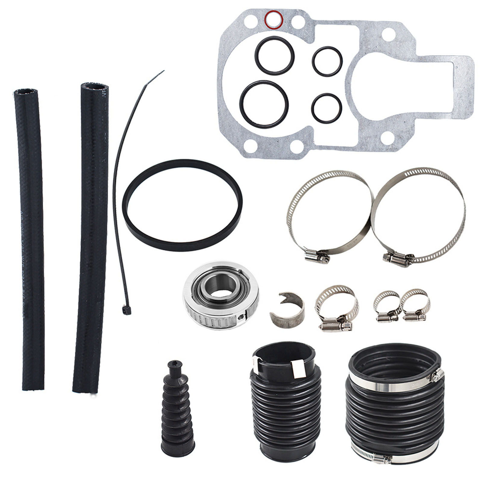 Labwork Transom Repair Kit For Mercruiser Alpha One Gen 1 | Includes Gimbal Bearing, Bellows, Hoses