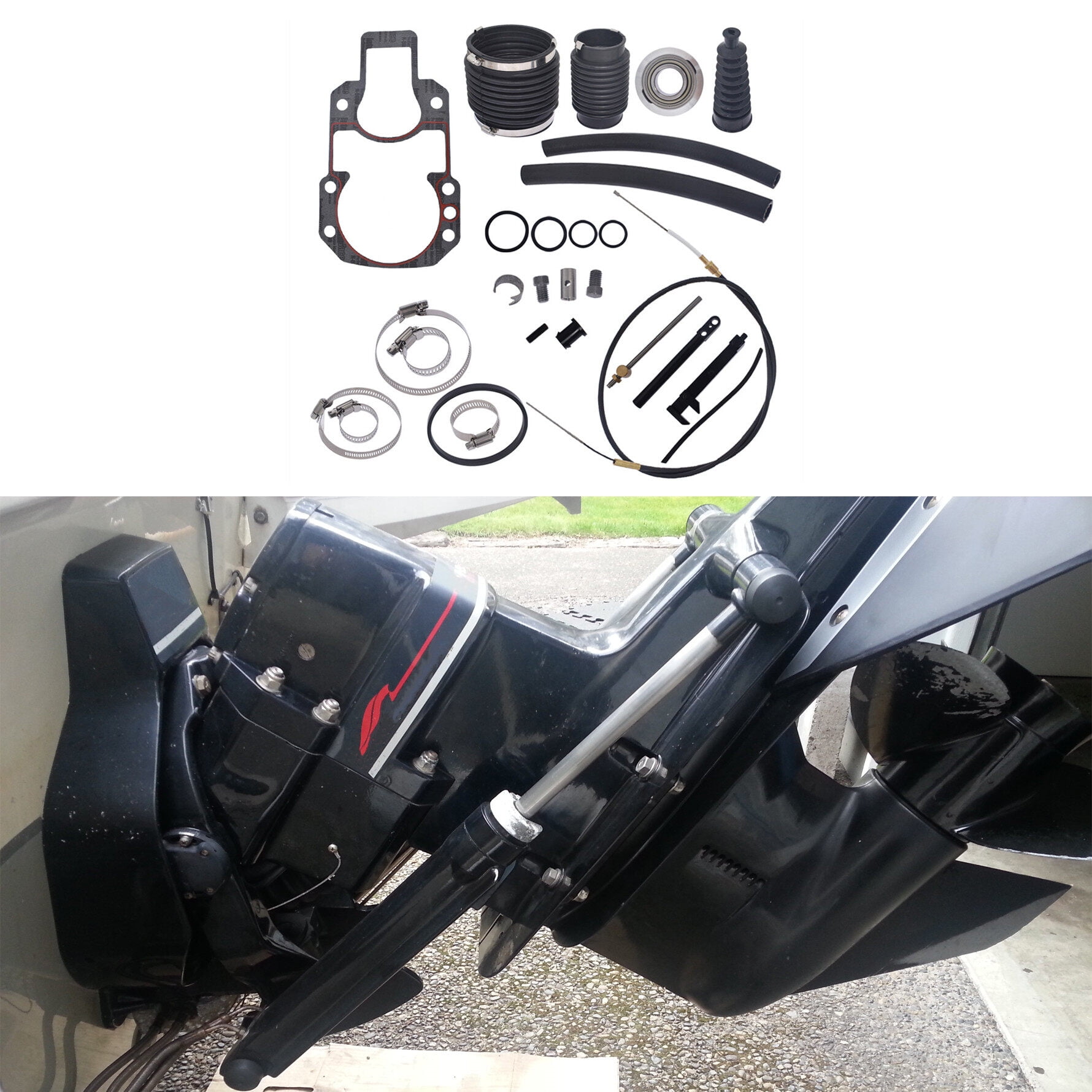 Kit Soufflet D'étambot + Câble Pour Mercruiser Alpha One (1983-1990) - TR-Motor - Neuf