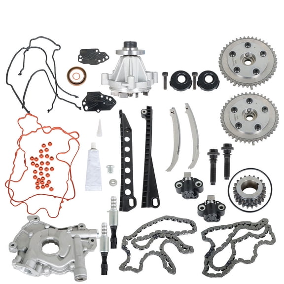 LABLT Triton Timing Chain Kit Oil+Water Pump Phasers VVT Valves For 5.4L Ford Lincoln