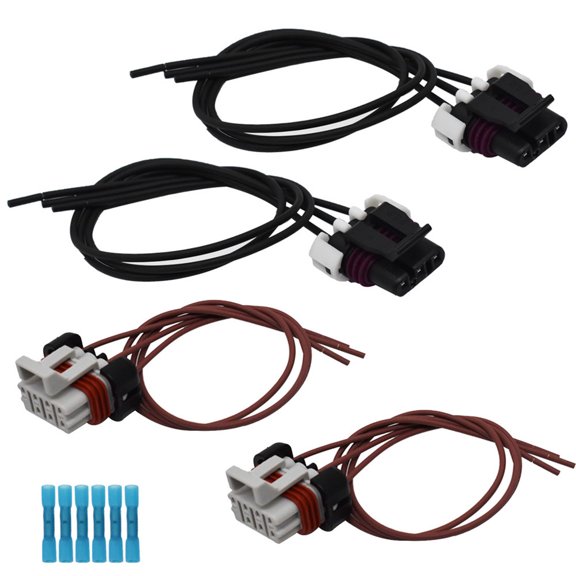 LABLT Truck 2X Headlight&Turn Signal Harness Fit for 00-14 Freightliner Columbia
