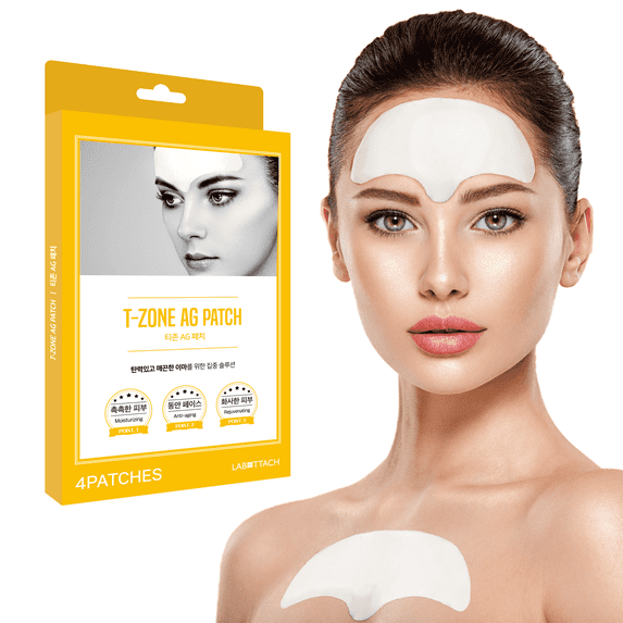 Labottach Anti Wrinkle Forehead Patches, 4 Count Facial Wrinkle Patches for Forehead Lines and Frown Lines, Overnight Use