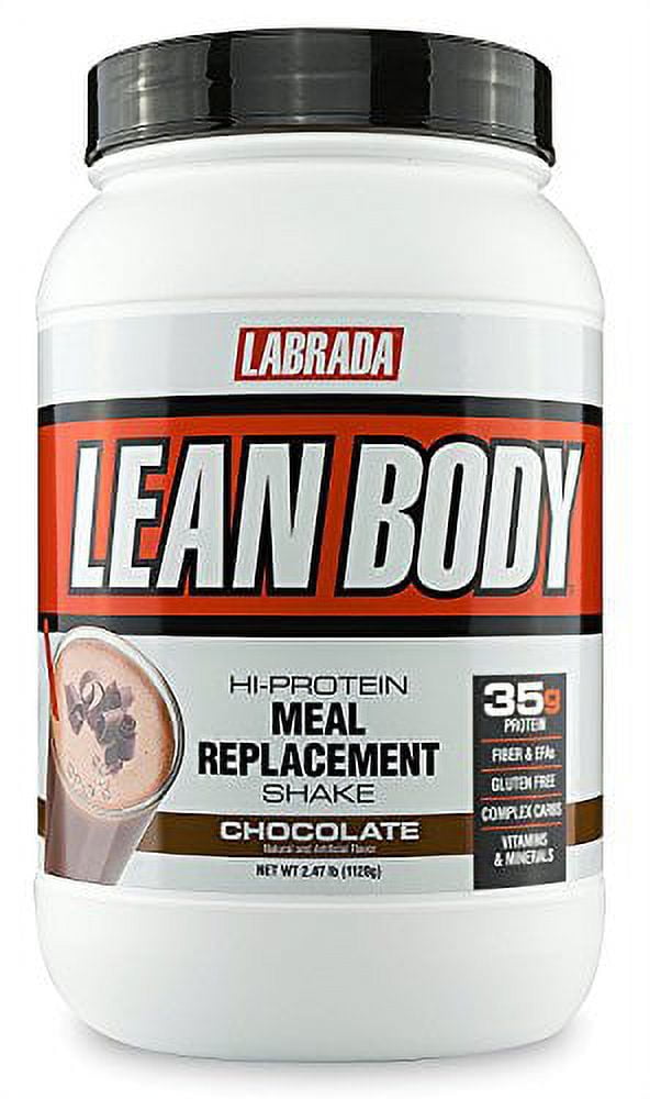 LABRADA Nutrition Lean Body High Protein Meal Replacement Shake, Whey