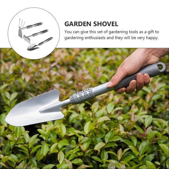 LABRIMP 1Set Multipurpose Gardening Soil Dig Tool with Steel Construction and Comfortable PVC Handle