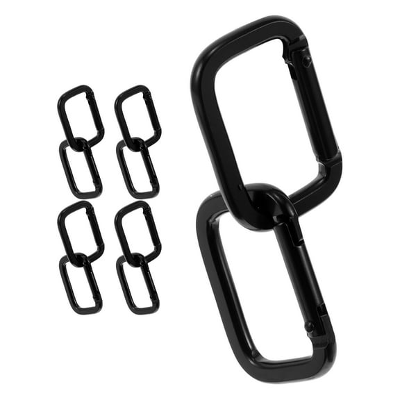 LABRIMP 10Pcs Climbing Buckle D Rings Heavy Duty for Gear and Accessories