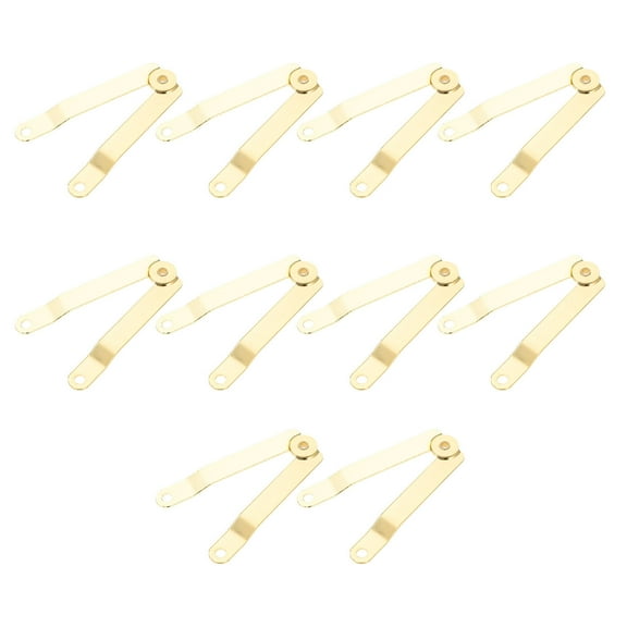 LABRIMP 10Pcs Small Box Hinge for Jewelry Accessories and Crafts 2.6X0.7X0.4In