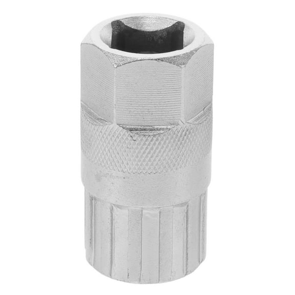 LABRIMP 1Pack Compact Metal Flywheel Removal Socket For Bicycle Freewheel Remover Silver Tool