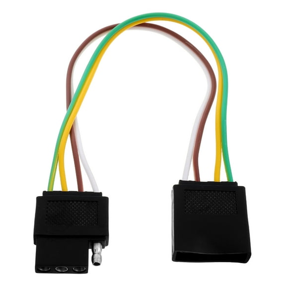 LABRIMP 1Pack Electrical Conductivity Copper Rubber Metal Trailer Light Wire for Trailer Connectors 4 Pin Design