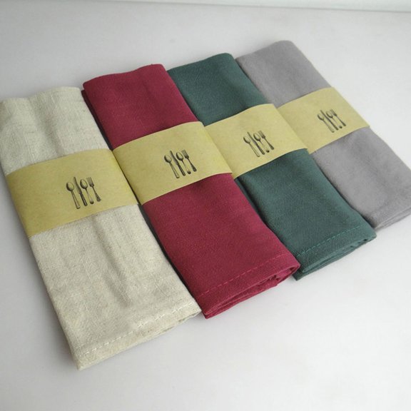 LABRIMP Flax Table Napkin for Tablecloth, 11.8 x 16.5 Inches, Stylish and Fabric, 1 Piece
