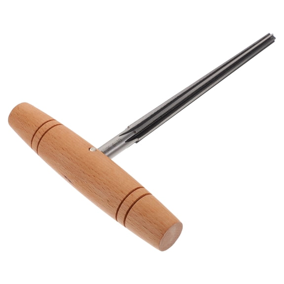 LABRIMP 1Set Peghole Reamer Tungsten Steel Wooden Handle for Beginner and Professional Instrument Maintenance