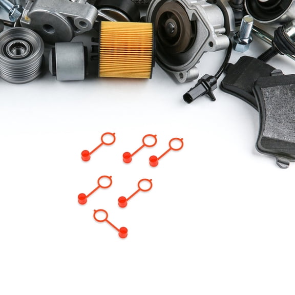 LABRIMP 200Pcs Grease Zerk Caps Red Maintain Efficiency for Automotive Maintenance 1.6x0.5x0.3In