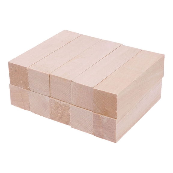 LABRIMP Decorating Diy Wooden Blocks Basswood 20Pcs