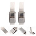 thumbnail image 1 of LABRIMP 2Pcs Plated Silver Stainless Steel Metal Tool Box Clasps Easy Install Durable Case Buckles, 1 of 8