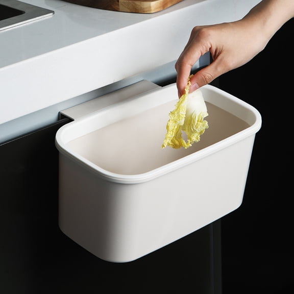 LABRIMP 2-Pack Small Trash Bins for Dorm Room and Bedside, Compact Waste Containers 11.8 x 5.5 x 4.8 Inches