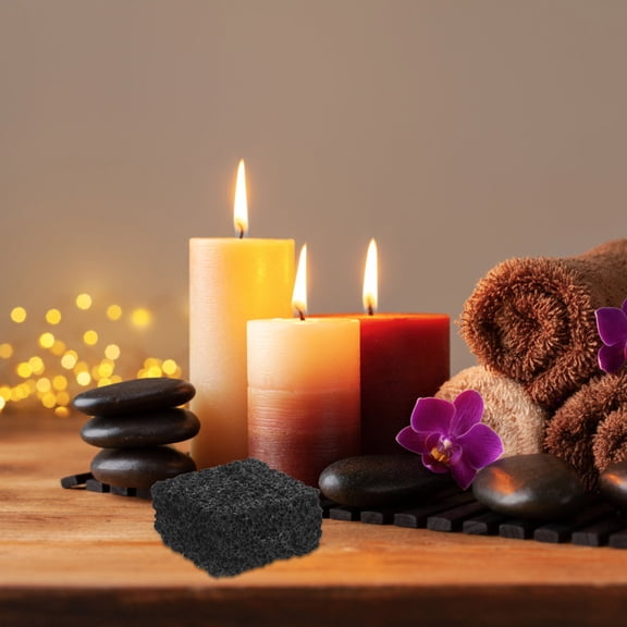 LABRIMP 4 Pack Black Volcanic Rock Diffuser Stones, Passive Cubes for Home or Office