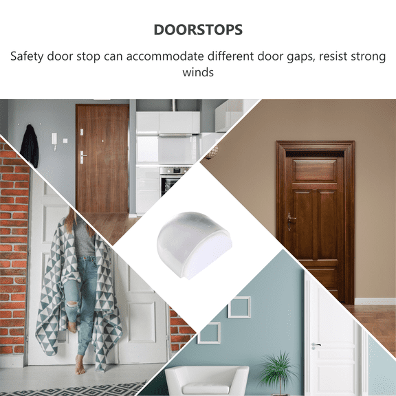 LABRIMP 4Pcs Acrylic Doorstop For Children Anti-Collision Door Knob Wall Protectors Door Bumpers