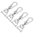 thumbnail image 1 of LABRIMP 4Pcs Zinc Alloy Key Chain for Men 8 Shaped 3.5X0.9In, 1 of 8