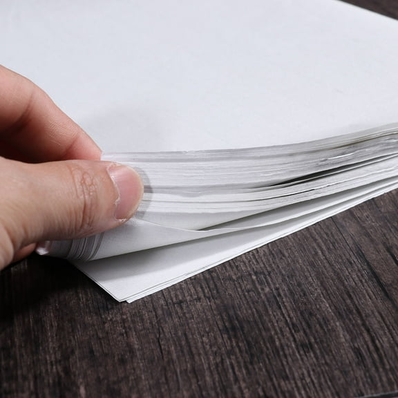 LABRIMP 50 Pieces Chinese Rice Paper Set for Ink Practice, White A8 Size 35x25 cm Sheets