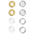 thumbnail image 1 of LABRIMP 8Pcs Hollow Shape Overflow Cover Rings for Hotel Sink Overflow Rings, 1 of 8