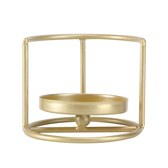LABRIMP home decor metal candlesticks Candleholder Golden Iron 1pc