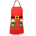 thumbnail image 1 of LABRIMP Adults Christmas Baking Apron 1Pcs Red Cloth Fashionable Printed For Professional Cooking 81x51cm, 1 of 8