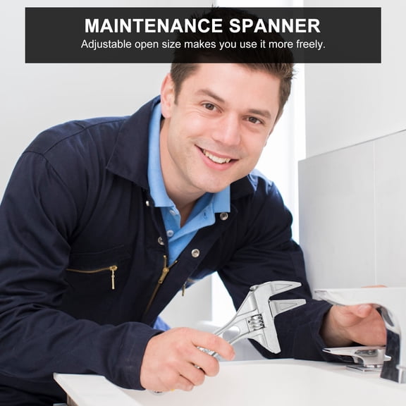 LABRIMP Bathroom Installation Spanner Wrench with Multifunctional Metal Design for DIY Enthusiasts 1Pack 7.7x3.7in