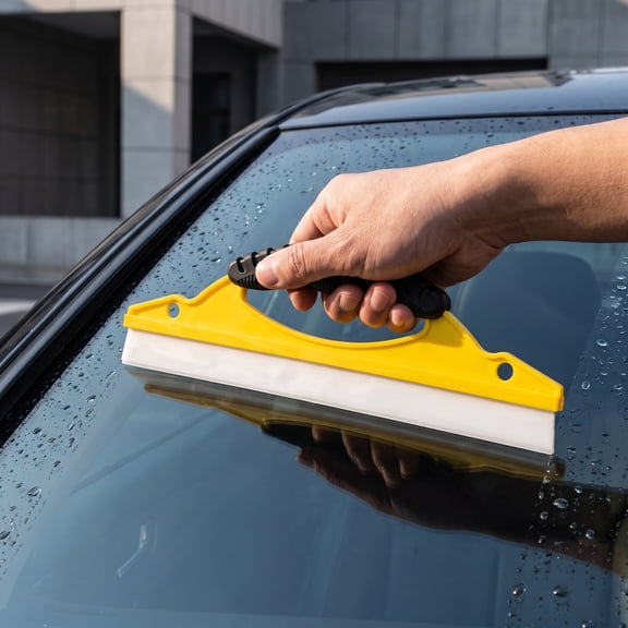 LABRIMP Silicone Squeegee Yellow for Car Use Ergonomic Design Streakfree Finish