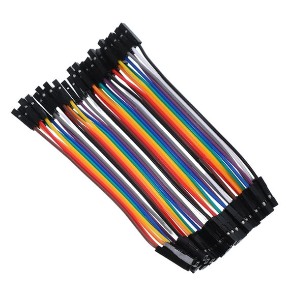 LABRIMP Electrical Wire 10cm Jumper Wires Set Breadboard Jumper Cables 40pcs Female To Female Connectors