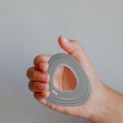 LABRIMP Grey Hand Grip Strengthener, Nonslip Silicone Forearm Exerciser for Wrist Power, Finger Strength, Home Training Tool