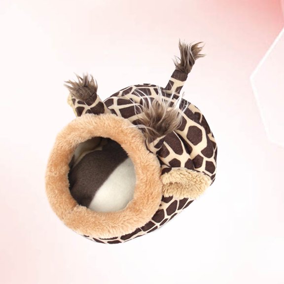 LABRIMP Hamster Nest Warm Giraffe Bed Cushion for Squirrel and Hamster