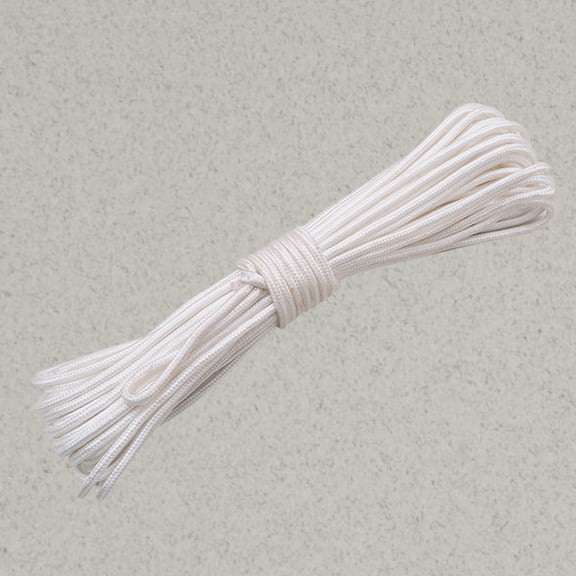 LABRIMP High-strength Nylon Rope for Camping White 1Set Diameter 0.2in Length 82ft