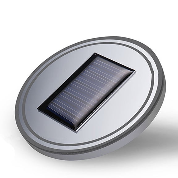 LABRIMP Light Up Coasters For Drinks 2PCS Silver Acrylic Waterproof Anti-slip For Car Atmosphere