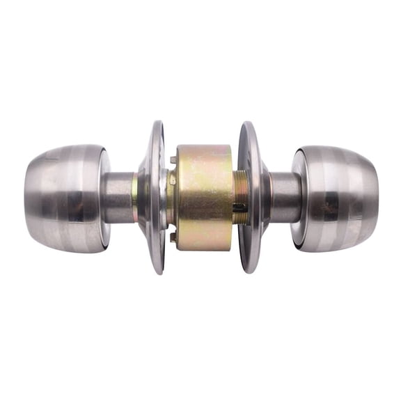 LABRIMP Stainless Steel Locking Door Knob Set Finish for Bathroom Privacy 1 Piece 6.7 x 2.4 x 2.4 Inches