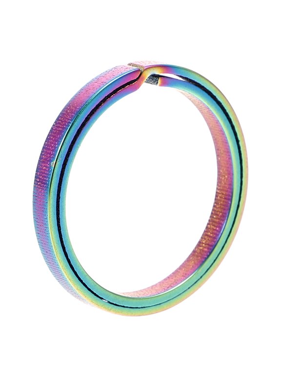 Large Key Ring Hoop Durable Smooth Surface Compact Car Keychain Accessory