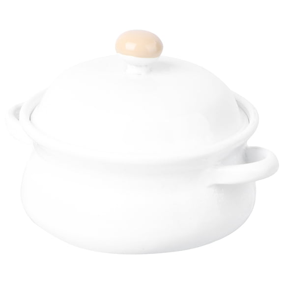 LABRIMP Mini Stockpot 3x2.5in Metal Pot-Shaped Miniature Teapot For Model Enthusiasts DIY Projects 1Pack