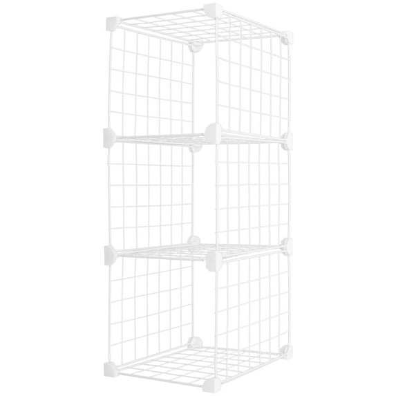 LABRIMP Refrigerator Partition 1Pcs Fridge Shelf Dividers White Grid Iron Plastic
