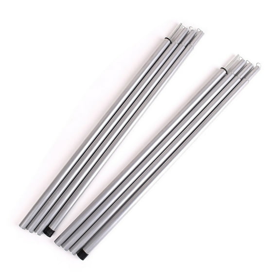 LABRIMP Shelter Tarp Pole 2Pcs Iron Silver 2m