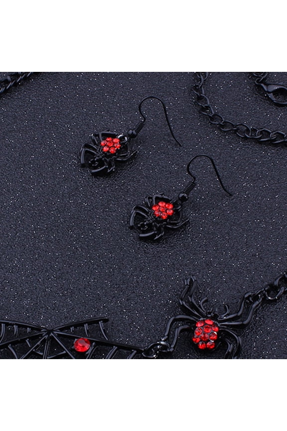 1 Pair Alloy Spider Earrings for Women with Creative Design Birthday