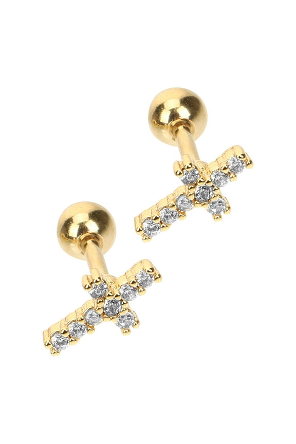 1 Pair Pierced Earrings Crystal for Women Tragus Jewelry Daily Life Accessory