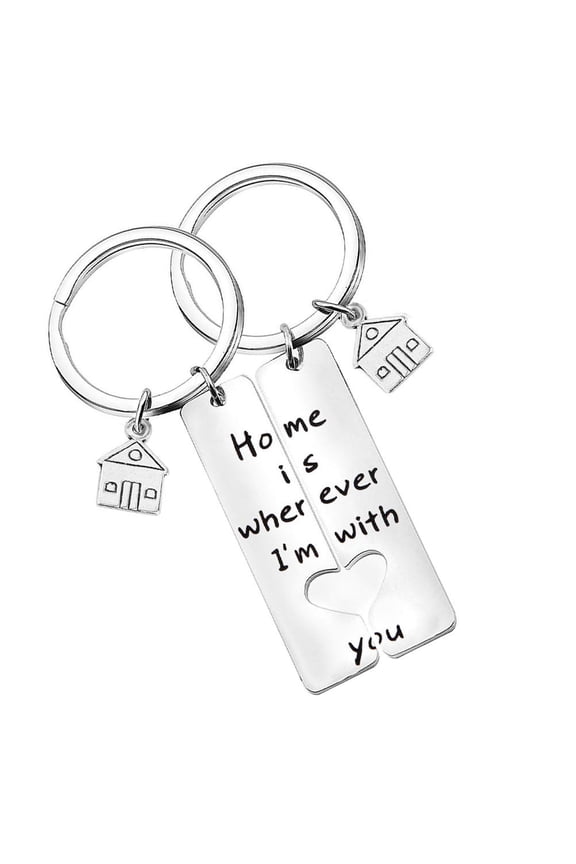 1 Pair Titanium Keychain Rings Silver Titanium Steel Key Organization Homeowner House Keyring