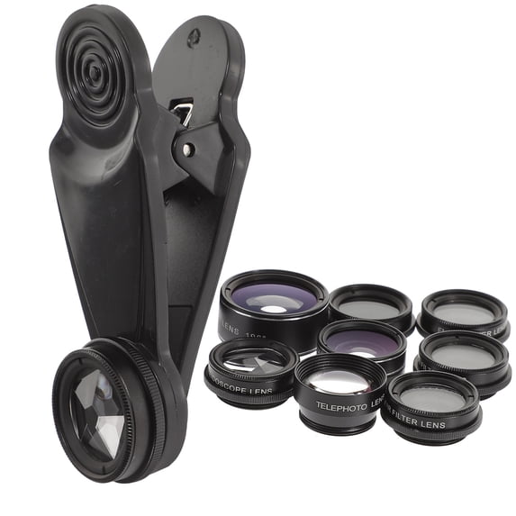 LABSERRON 1 Set Black Phone Camera Lens for Mobile Phone with ABS Material