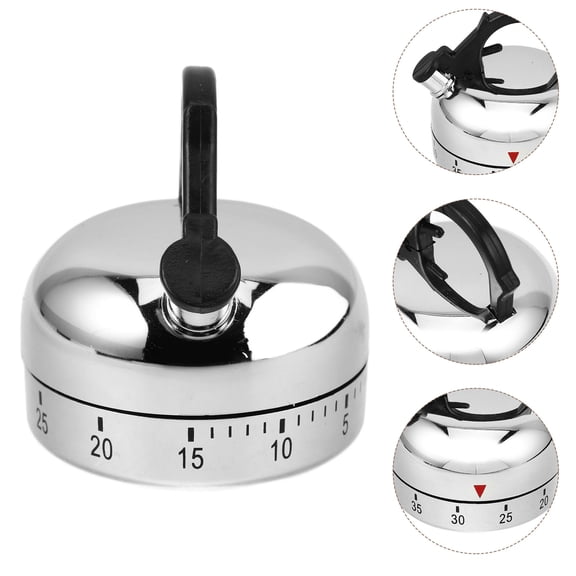 LABSERRON 1 Set Kettle Shaped Kitchen Timer Multi Color for Seniors and Cooking