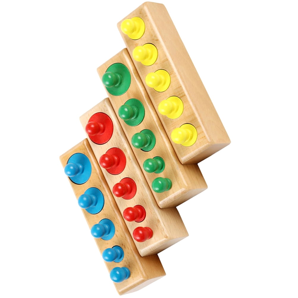 LABSERRON 1 Set Knobbed Cylinders Socket Toy Kids Learning Plaything ...
