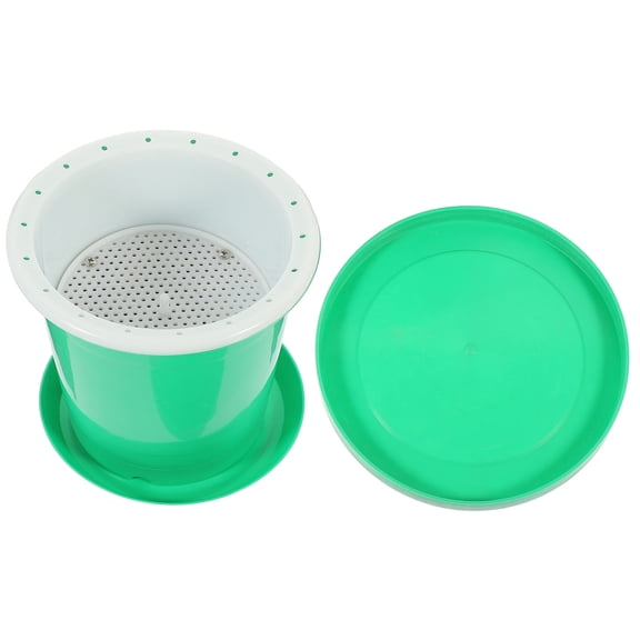 LABSERRON Bean Sprout Growing Kit Sprouter Container Plastic 1 Set Green