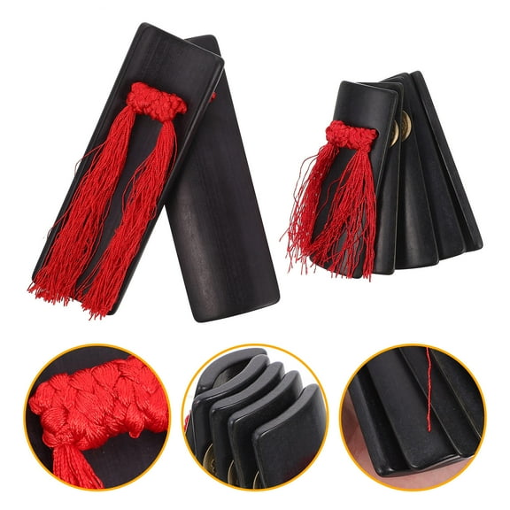 LABSERRON 1 Set Traditional Chinese Kuaiban Clappers for Musical Instruments Performance Practice Decoration